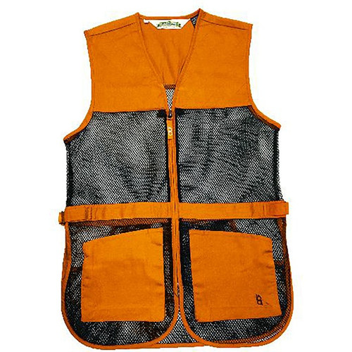 FULL MESH DUAL PAD SHOOTING VEST ORANGE L