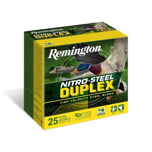 Remington Nitro-Steel Duplex Shotshells 20ga 3" 1oz 1425 fps #2 25/ct