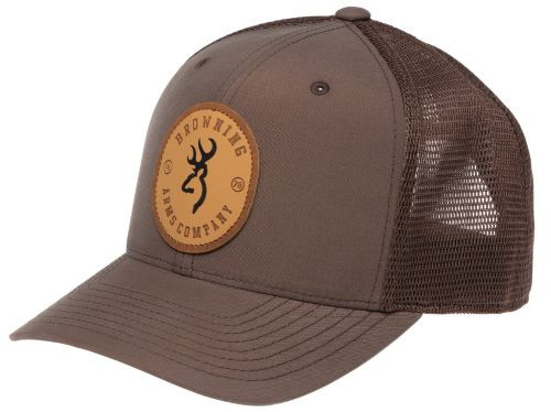 CIRCLE PATCH BROWNBROWNING CAP SELMAN LEATHER 