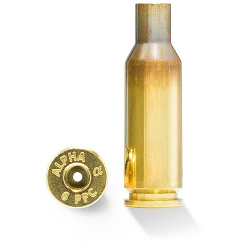 Alpha Munitions 6mm PPC Brass Cases 100 Count