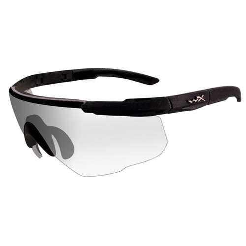 CLEAR SABER SHOOTING GLASSES BLACK