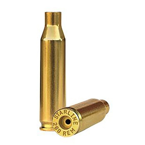 Starline 260 Remington Brass Cases 100 Count