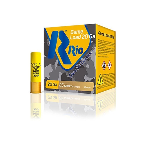 Rio Ammunition 20 Gauge Ammo 1 oz #8 Shot Ammunition - 25 Rounds