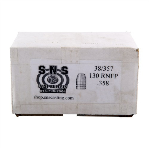 CAST 38 CAL (.358'') 130GR ROUND NOSE FLAT POINT LEAD 500/BOX