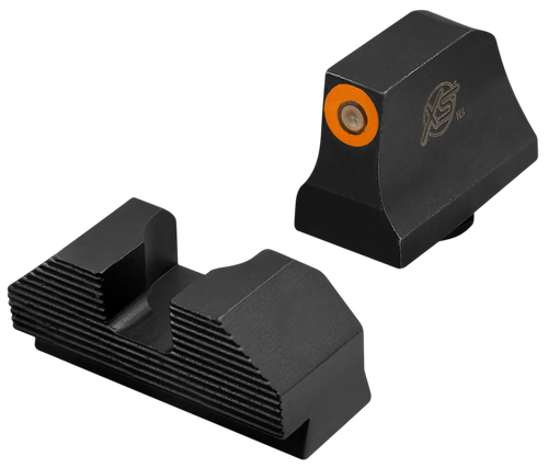 XS Sights GLM020P4N Minimalist Night Sight Set Orange Tritium Front/ Black Oxide Frame/ Compatible w/Glock