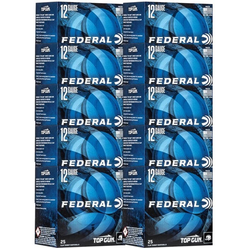 Federal 12 Gauge Ammo 1-1/8 oz #9 Shot Ammunition - 250 Rounds