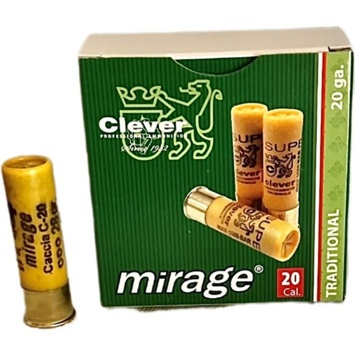 Clever 20 Gauge Ammo 1 oz #7.5 Lead Ammunition - 250 Rounds