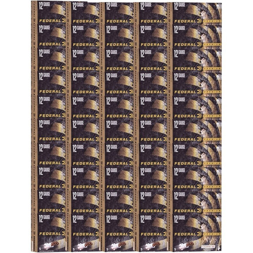Federal 12 Gauge Ammo 00 Buck Plated Lead Ammunition - 250 Rounds