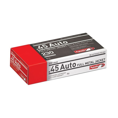 Aguila 45 ACP Ammo 230gr FMJ Ammunition - 50 Rounds