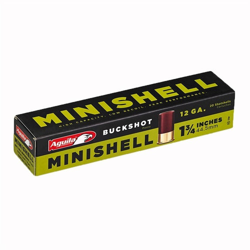 Aguila 12 Gauge Ammo 5/8 oz #1 and #4 Lead Buckshot Ammunition - 20 Rounds