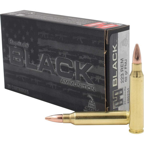 BLACK 223 REMINGTON 62GR FMJ FULL METAL JACKET 200/CASE