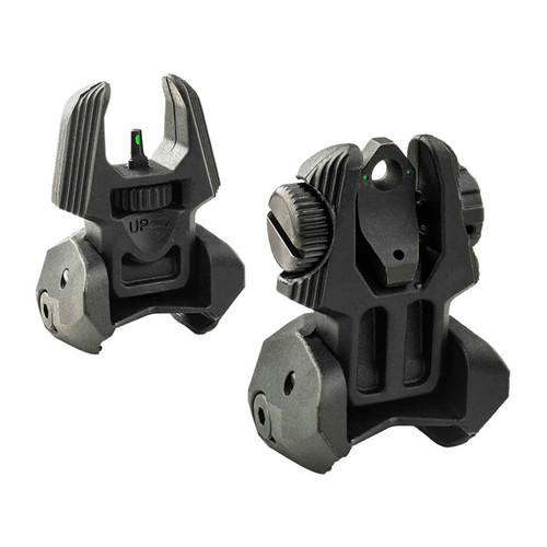FRBS SELF-ILLUMINATED FLIP BACKUP SIGHTS 2 DOT REAR-BLACK