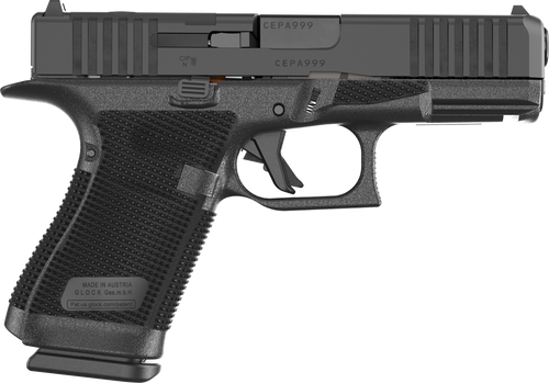 Glock P61950203 G19 Gen6 9mm Luger 15+1 4.02" Black GMB Barrel & Optic Ready/Serrated Slide, Black Polymer Frame w/Accessory Rail, Interchangeable Backstrap Grip, Ambidextrous