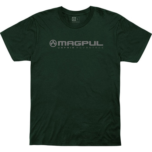 UNFAIR ADVANTAGE COTTON T-SHIRT LARGE FOREST GREEN