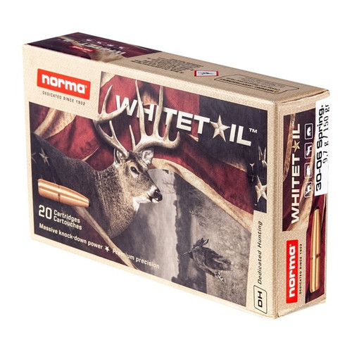 Norma 30-06 Springfield Ammo 150gr JSP Ammunition - 20 Rounds