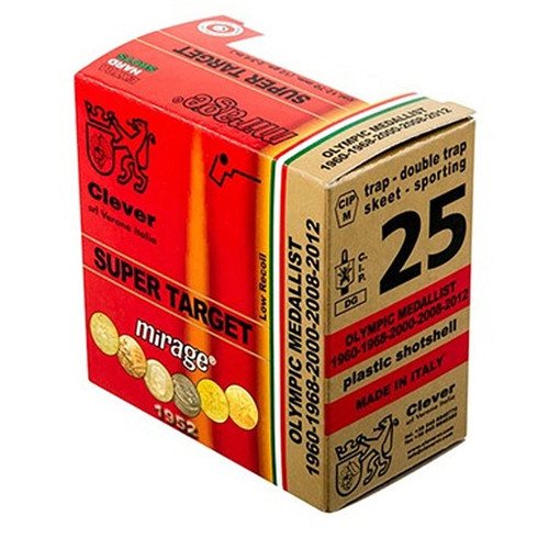 MIRAGE SUPER TARGET T1 20 GA 2-3/4'' 7/8OZ #7.5 SHOT 250/CASE