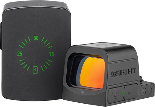 OSIGHT S, 2MOA DOT + 32MOA CIRCLE RED DOT SIGHT WITH CHARGING COVER