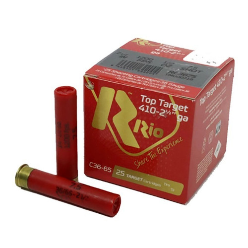 Rio Ammunition 410 Bore Ammo 1/2 oz #7.5 Shot Ammunition - 25 Rounds