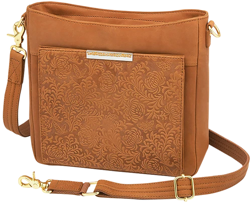 GTM  GTM-98/SADDLE    SLIM CROSSBODY BRUSHD LMBSKN