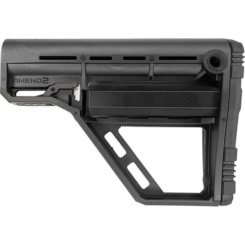 AMS MODULAR BATTERY MODEL MIL-SPEC CARBINE STOCK BLACK