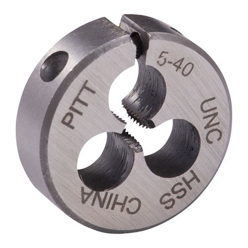 ROUND WIRE GAUGE CARBON DIE 13/16” DIAMETER 5-40 THREAD