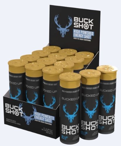 BLUE RAZ 2-12 PACKSBUCKED UP 2OZ ENERGY SHOTS 