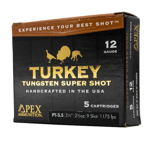 Apex Ammunition 12 Gauge Ammo 2-1/2 oz #BBB Ammunition - 5 Rounds