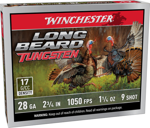 Winchester 28 Gauge Ammo 1 1/4 oz #9 Tungsten Ammunition - 5 Rounds