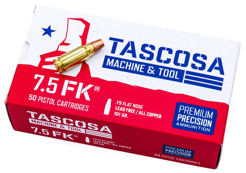 TAS TMT AMMO F7 7.5FK 101GR SPOON TIP 50RD