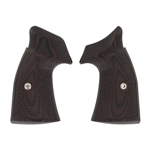 S&W K/L FRAME TAC DIAMOND, SQUARE BUTT, BLACK CHERRY