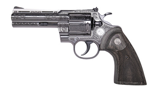 Collectible only 300 made Colt Python Renaissance .357 Magnum 4.25" Revolver – Engraved Stainless, Walnut Grip | CNC CNCPYNRES4 UPC 199284945838