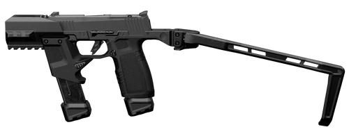 Tyrant CNC TDP365TWSBLK Black Aluminum/Polymer Folding Fits Sig P365