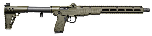 SALE Kel-Tec SUB2K10GLKGRN SUB2000 Gen3 10mm Auto 15+1 16.15" Black Threaded Barrel, OD Green Picatinny Rail Receiver, M-LOK Handguard, Rotating Forend, 3 Position Adj OD Green Polymer Stock, Glock 20 Grip