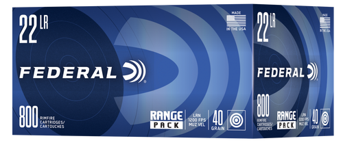 FEDERAL 729B800 Champion Training Range Pack 22LR 40gr Lead Round Nose 800 Per Box/4 Case *Bulk Ammo for MA, CT, NJ, IL, NY & CA Buyers