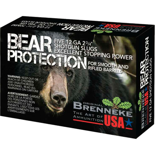 Brenneke 12 Gauge Ammo 1-1/4 oz Slug Ammunition - 5 Rounds