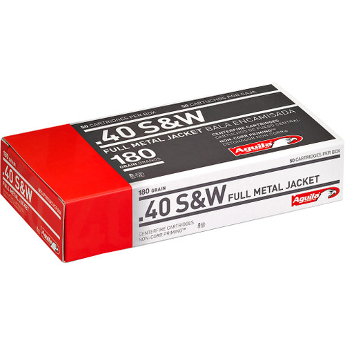 Aguila .40 S&W Ammo 180gr FMJ Ammunition - 50 Rounds