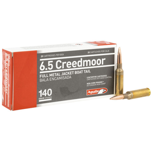 Aguila 6.5 Creedmoor Ammo 140gr FMJ Ammunition - 20 Rounds