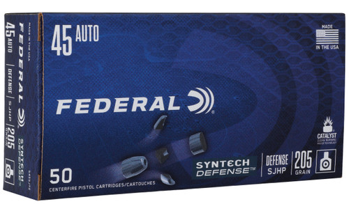 Federal .45 ACP Ammo 205gr SJHP Ammunition - 50 Rounds