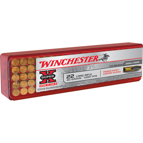 Winchester .22 LR Ammo 40gr PP Ammunition - 100 Rounds