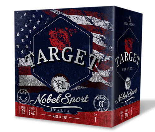 Nobel Sport 12 Gauge Ammo 1 oz #8 Ammunition - 25 Rounds
