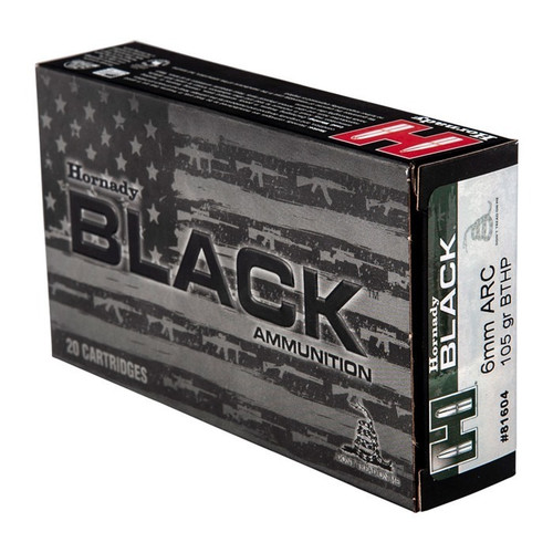 Hornady 6mm Arc Ammo 105gr BTHP Ammunition - 200 Rounds