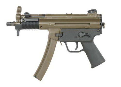 HK 81001455 SP5K PDW Exclusive 9mm Luger 30+1 5.83" Patriot Brown Aluminum Receiver, Black Polymer Grip, Right Hand