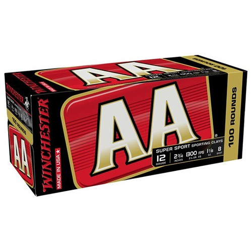 Winchester 12 Gauge Ammo 1-1/8 oz #8 Lead Shot Ammunition - 100 Rounds