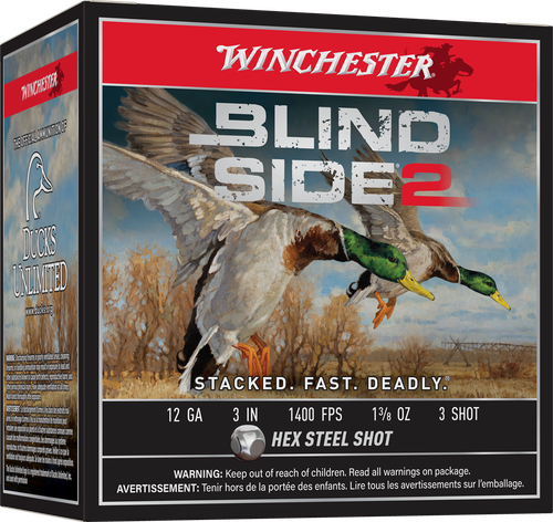 Winchester 12 Gauge Ammo 3" 1-3/8 oz #3 Steel Shot Ammunition - 25 Rounds