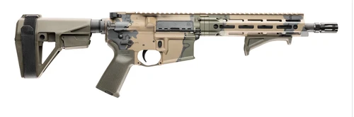 Daniel Defense DDM4 V7P Exclusive 5.56 NATO 30+1 10.30" Black Phosphate Threaded Barrel, Aluminum Receiver w/Picatinny Rail, SBA3 Pistol Stabilizing Brace, Black Grip, Ambidextrous
