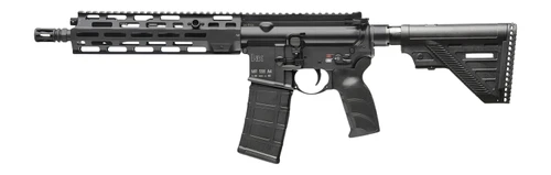 NEW HK 81001049 MR556 A4 MR556 SBR 5.56x45mm 10+1 11" Black Phosphate Threaded Barrel, Black Anodized Aluminum Receiver w/Picatinny Rail, M-LOK Handguard, Adjustable Black Polymer Stock, Black Polymer Grip, Ambidextrous