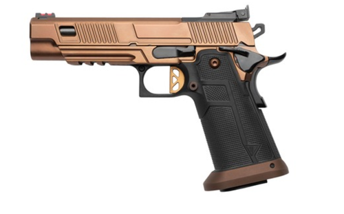 Collectible Kimber 2K11 Rogue w/Optic Limited Edition 9mm Luger 20+1 5" Black DLC Barrel, Custom Copper PVD Stainless Steel Lightening Cut/Optic Ready Slide & Frame w/Picatinny Rail, Custom MJD Grip