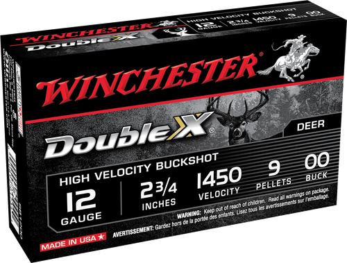 Winchester SB1200 12 Gauge Buckshot Shotgun Ammo #00 Buck 2.75" 9 Pellets 5 Rounds Lead 020892017344