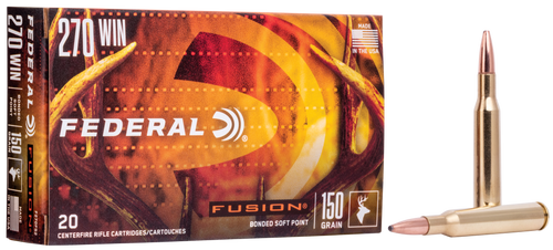 Federal F270FS2 270 Win Rifle Ammo 150gr 20 Rounds 029465097875