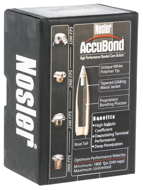 Nosler 57625 .338 Reloading Bullet/Projectile 50 Per Box 054041576253